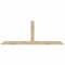 Ekena Millwork Portland Rough Sawn Timber Gable Bracket, Douglas Fir, 108"W x 40"H x 2"D x 6"F, 9/12 Pitch GBW108X40X0206POR00RDF - alternate 1